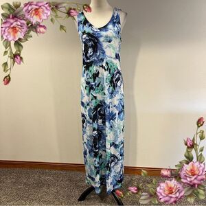 Apt 9 Floral Sleeveless Maxi Dress size medium
